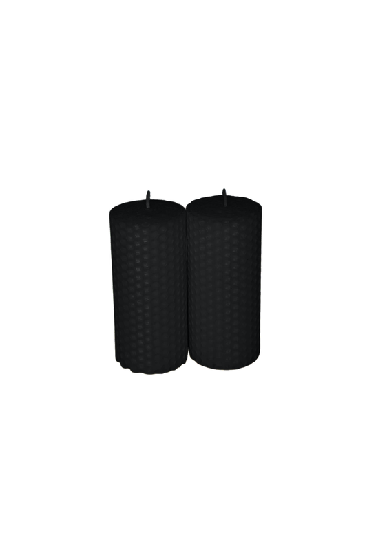 Lumanare fagure - Negru - 10x4.5