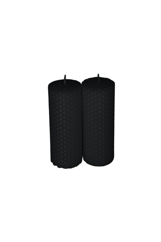 Lumanare fagure - Negru - 13x4.5