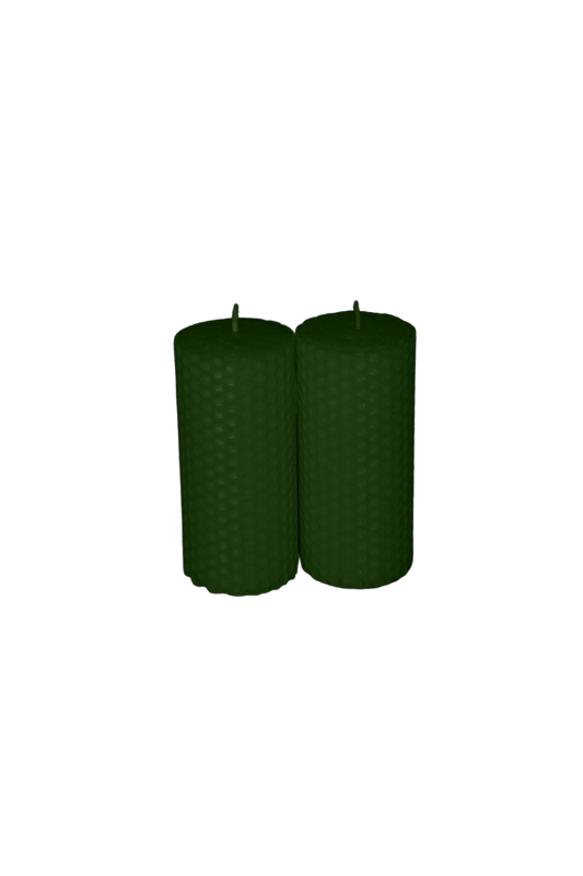 Lumanare fagure - Verde Inchis - 10x4.5