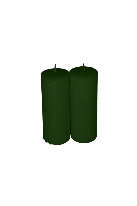Lumanare fagure - Verde Inchis - 13x4.5