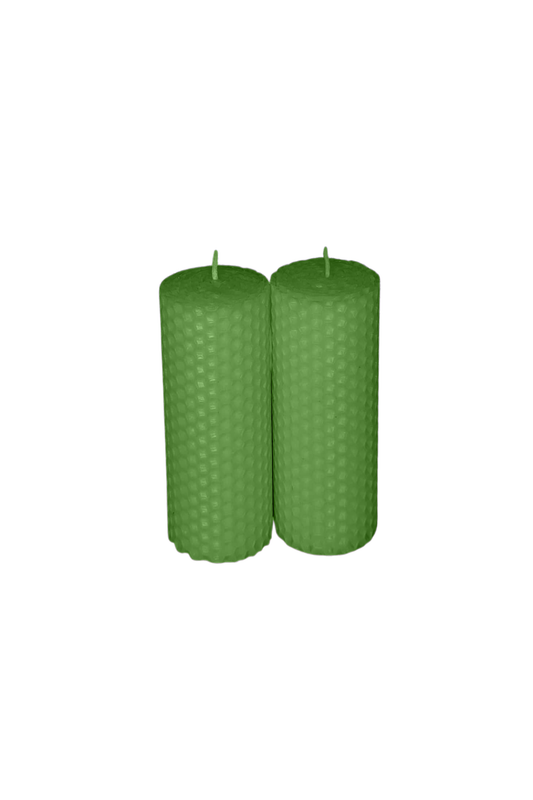 Lumanare fagure - Verde Deschis- 13x4.5